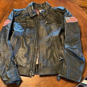Indian leather motorcycle jacket